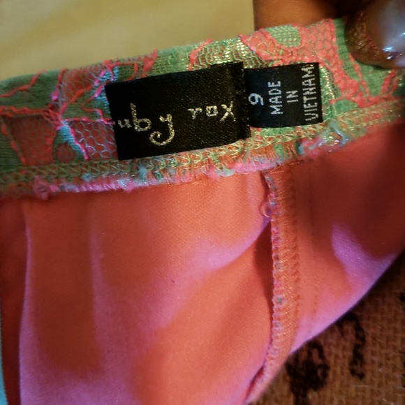 Pink & blue lace club dress - Picture 3 of 3